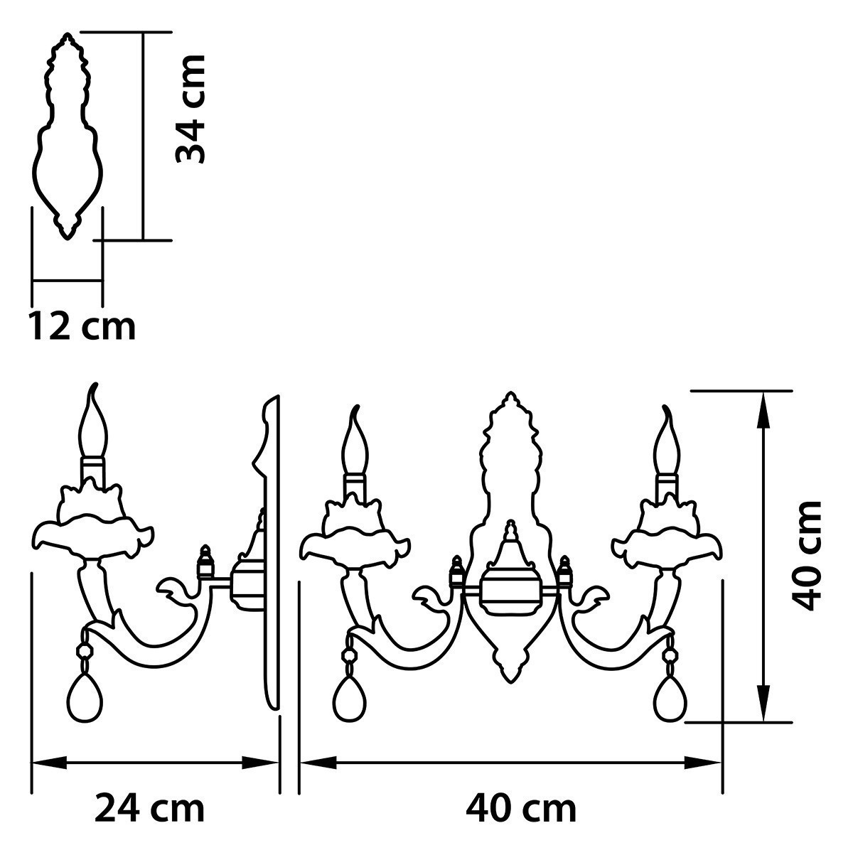 Lightstar (MB89523/2) Бра ANEMONE 2x40W E14 Silver (в комплекте) Lightstar (MB89523/2) Бра ANEMONE 2x40W E14 Silver (в комплекте)