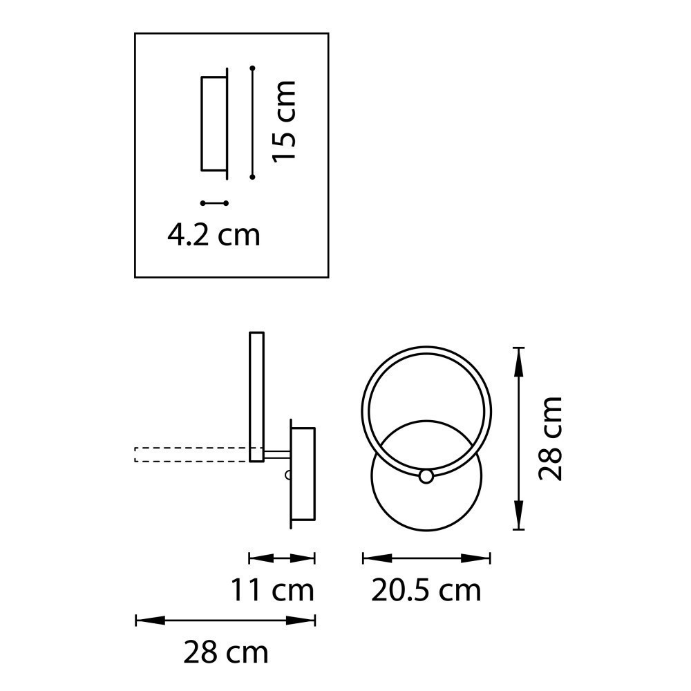 Lightstar (1184/1W) Бра BREVE LED 8W 580LM 4000K (в комплекте) Lightstar (1184/1W) Бра BREVE LED 8W 580LM 4000K (в комплекте)